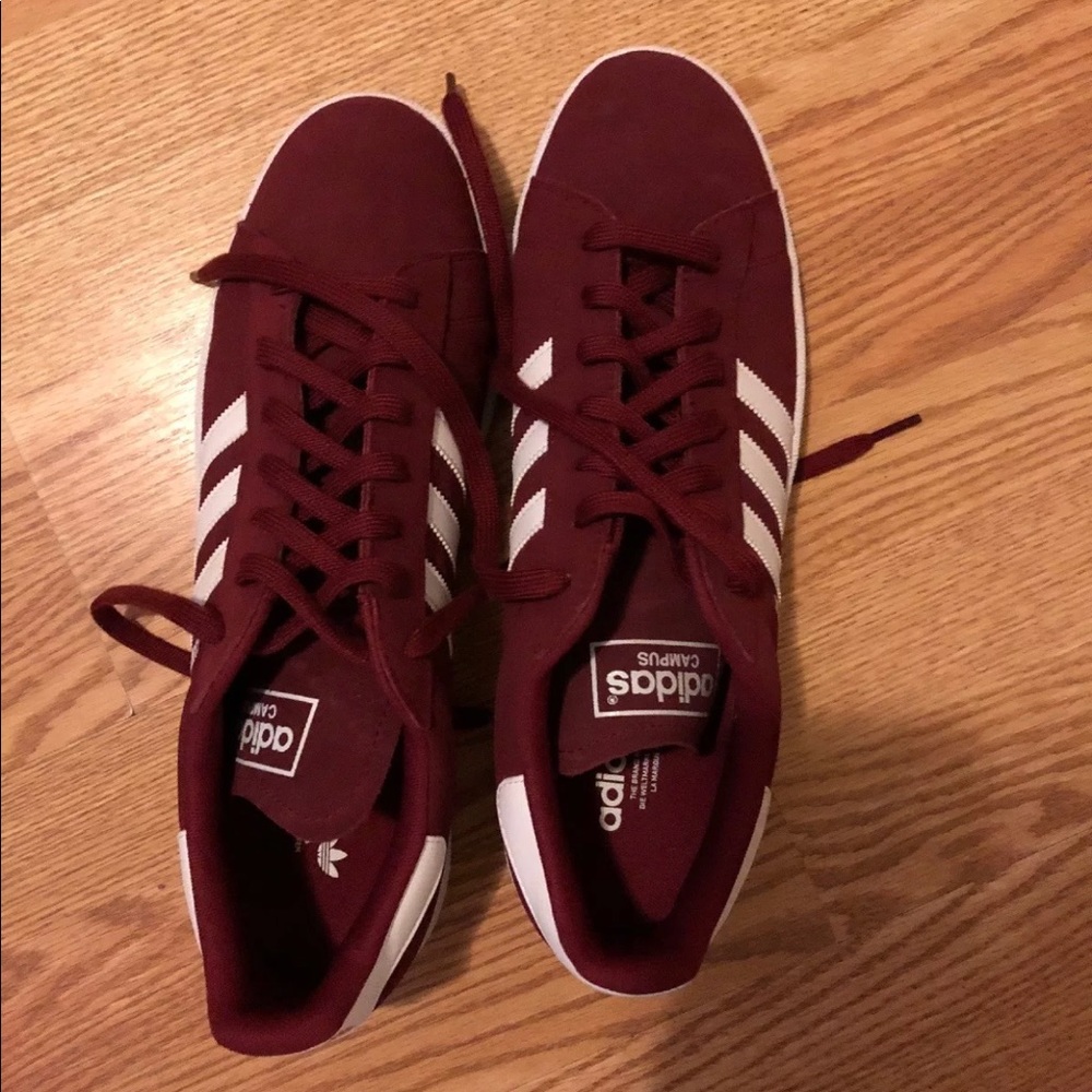 Adidas campus size 14 burgundy